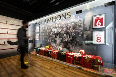 Entrance ticket to the Liverpool FC museum in Anfield Stadium